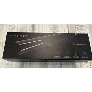 Kristin Ess Hair NANOBLACK Flat Iron 3-In-One Ceramic Plates Open Box